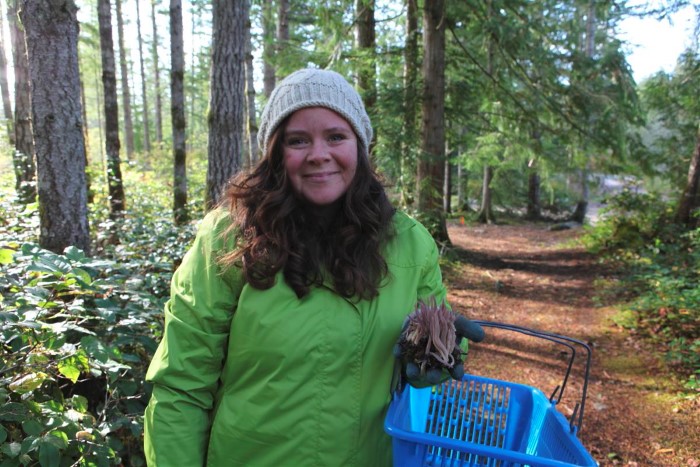 Stephanie Mushroom Hunting from Garden Therapy