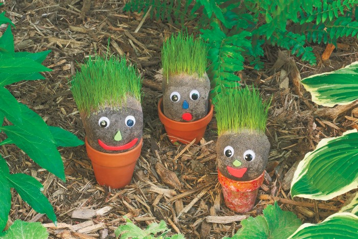 Cutest Grass Heads - Step by Step Instructions to Make