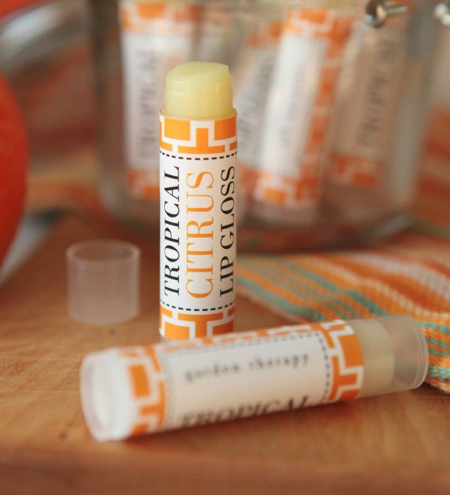 All Natural Tropical Citrus Lip Gloss Recipe