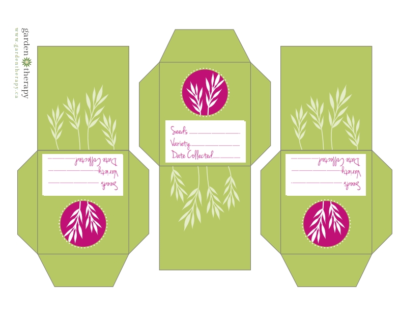 Free Printable Herb Seed Collection Packets