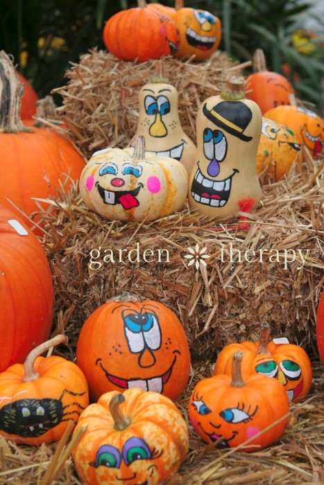 Painted Pumpkin Faces - a super fun fall craft