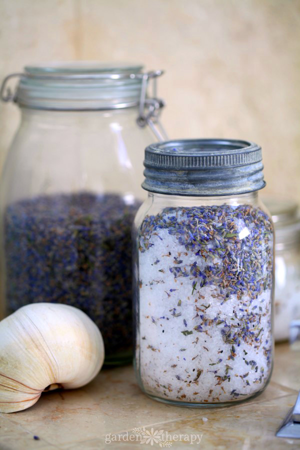 Lavender Bath Salts Mason Jar