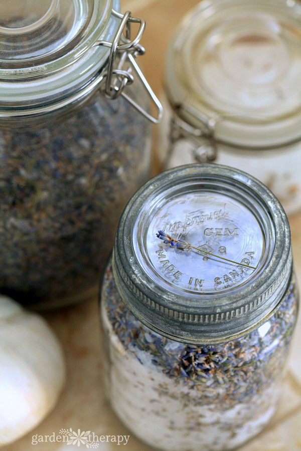 Lavender Bath Salts Mason Jar