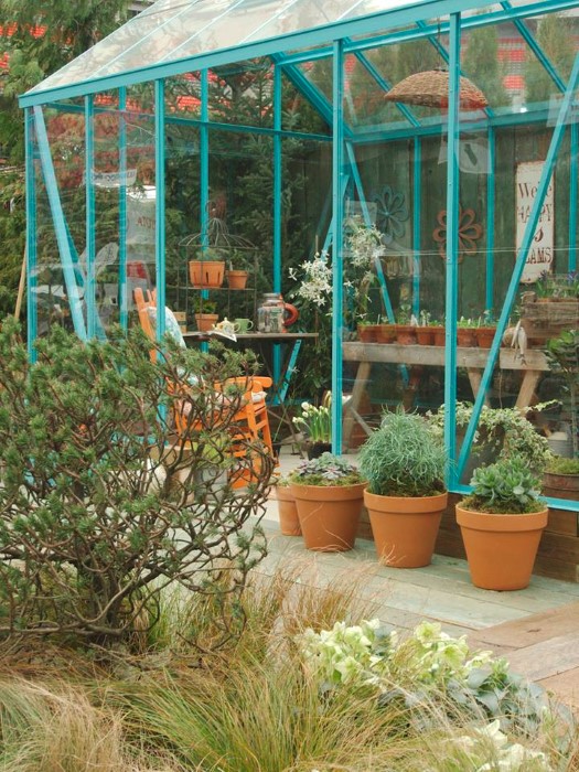 The Blue Greenhouse Garden Designed by Rose Blamey and Kimberley Loewen