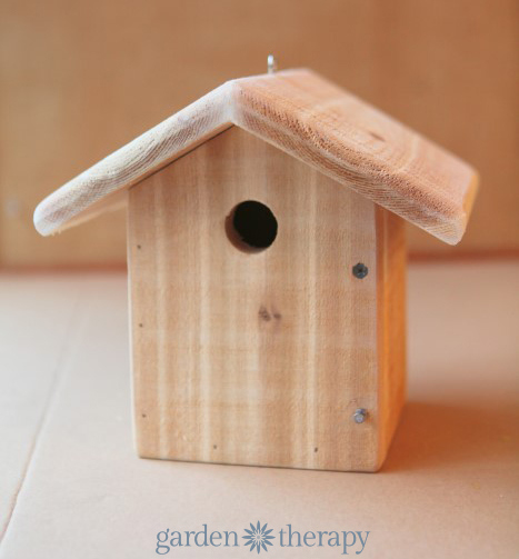 Unfinished wood birdhouse from how to make a metalwork birdhouse