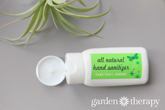 homemade hand sanitizer with thieves oil