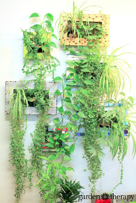 Custom artist-designed vertical planters from ByNature Studio Tour