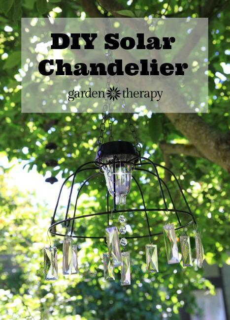 DIY Solar Light Chandelier - an easy ouutdoor project in just 15 minutes!