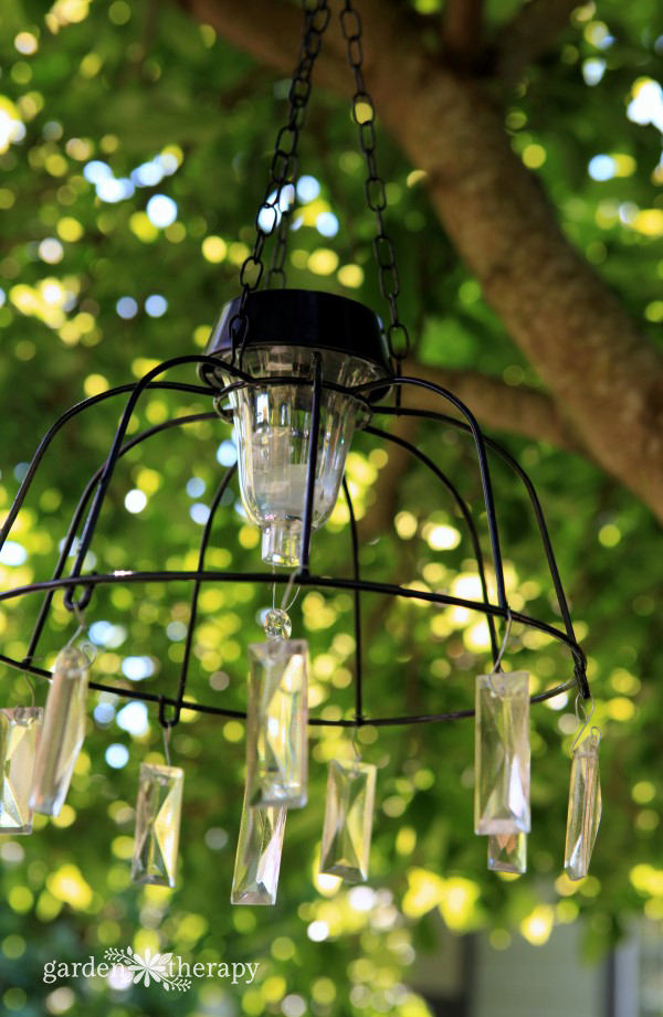 Fairy light deals chandelier diy