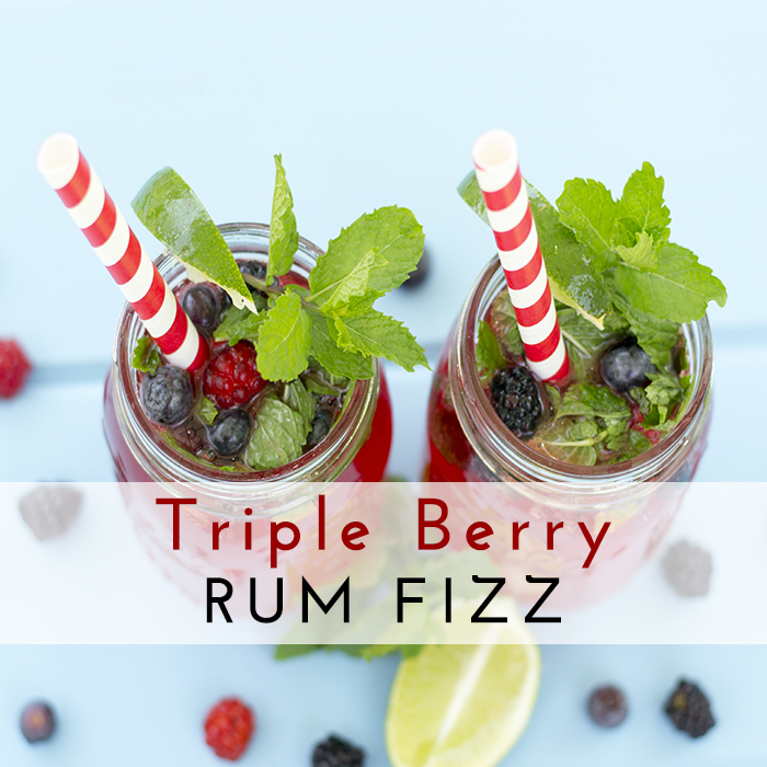 Triple Berry Rum Fizz