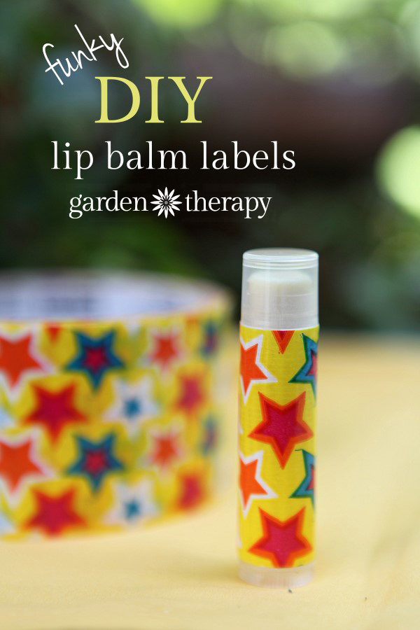 Funky and super simple DIY Lip Balm Labels idea