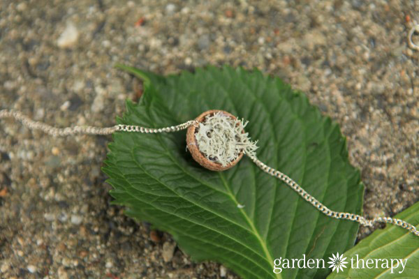 Acorn Cap Nest Necklace 