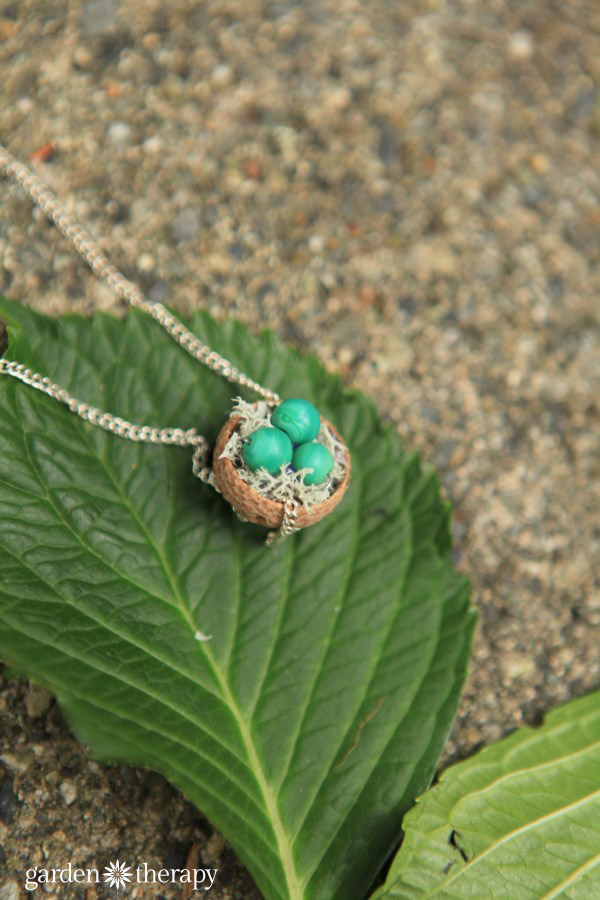 Acorn Cap Nest Necklace 5