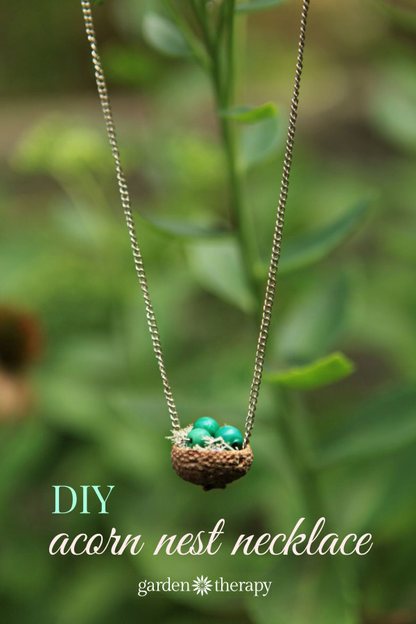 Acorn Nest Pendant Necklace