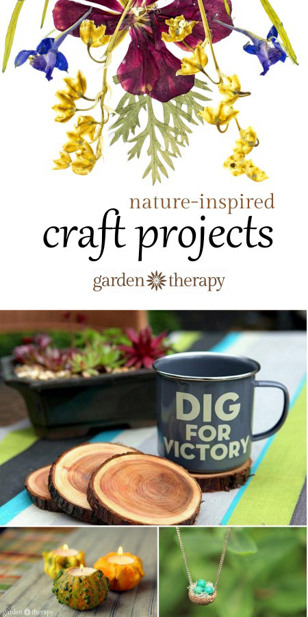 I love this collection of easy nature-inspired craft projects!