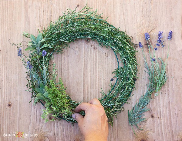 dried herb wreath