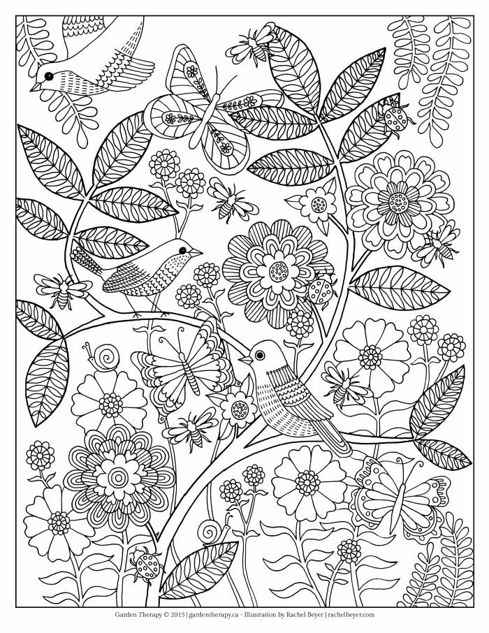 Life’s a Garden FREE Adult Coloring Page