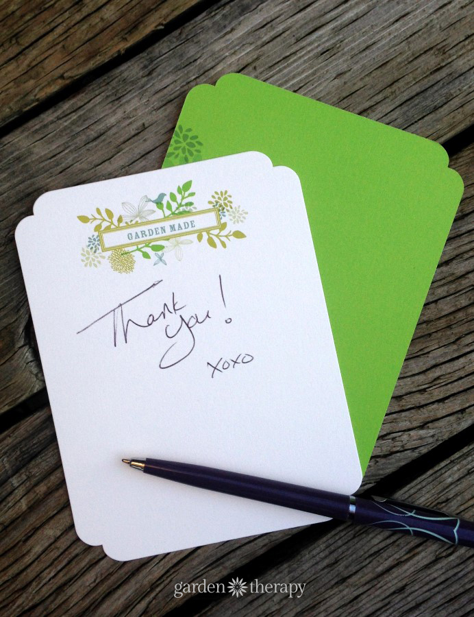 Garden Made Thank you Cards