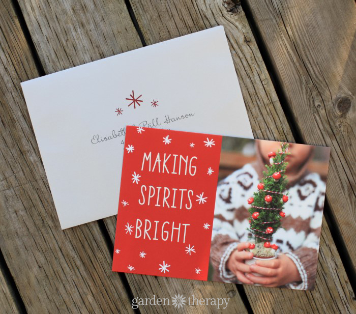 Minted Holiday Photo Cards Garden Therapy