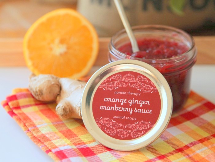 Orange Ginger Cranberry Sauce Recipe