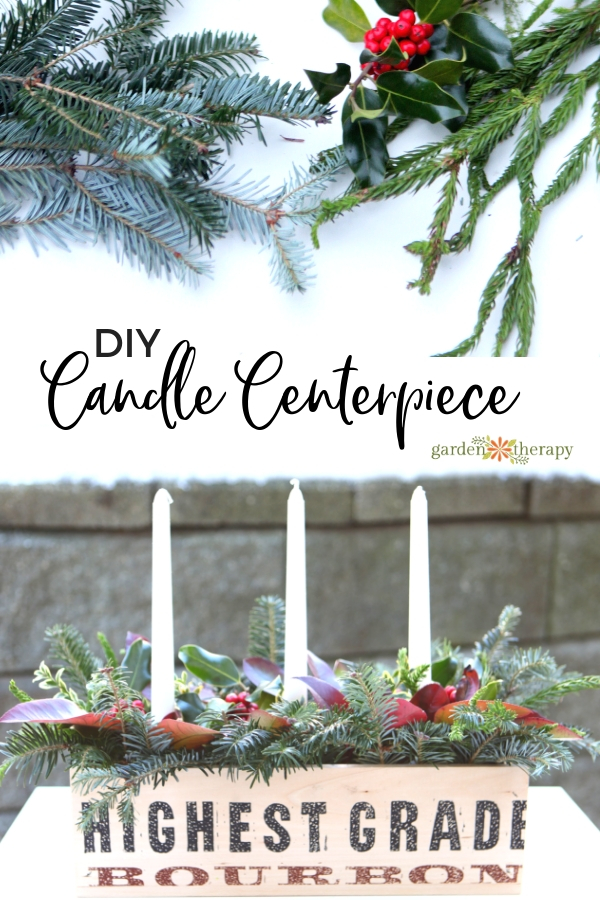 Christmas Candle Centerpiece