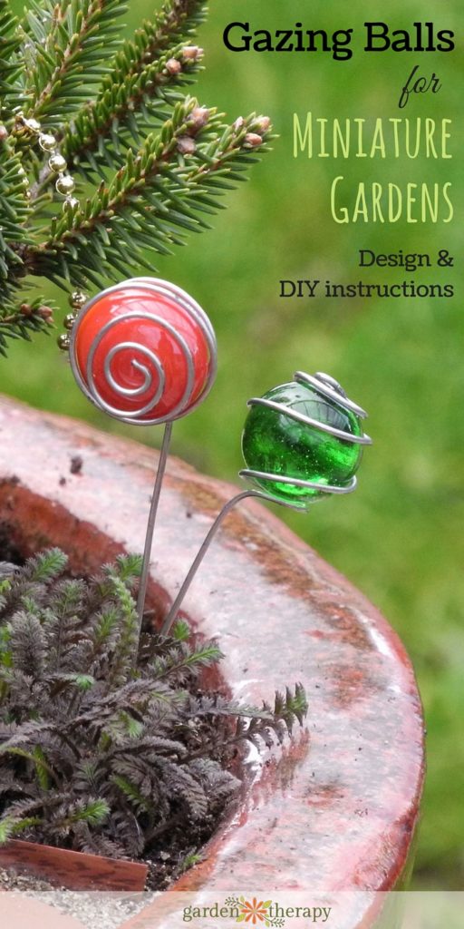 How to Make Glass Gazing Balls for Miniature Gardens