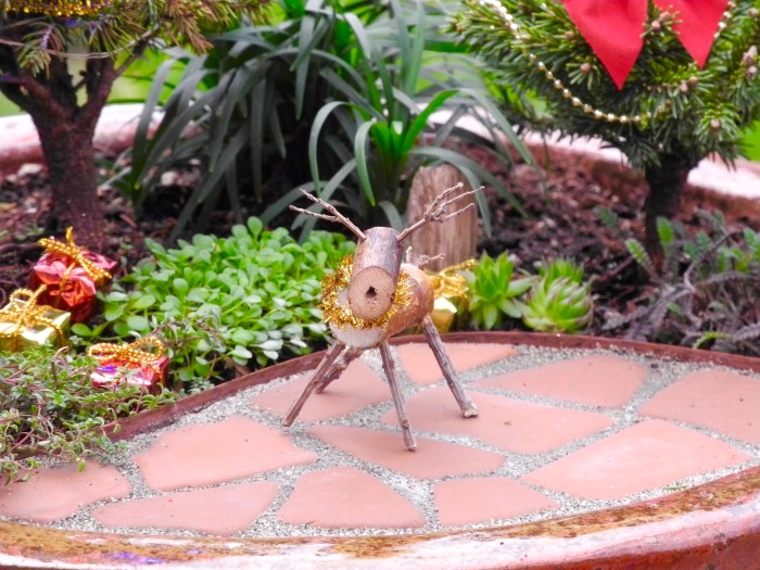 Miniature reindeer diy Christmas ornament