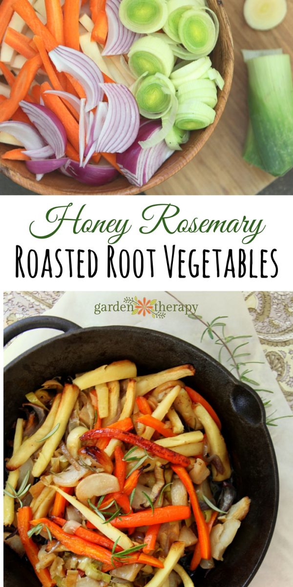 Roasted Root Vegetables with Rosemary & Honey Garden Therapy