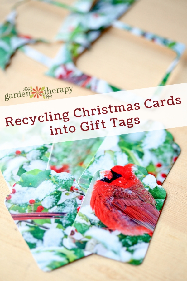 Recycling Christmas Cards into Gift Tags