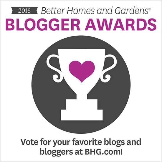 better homes and gardens blogger awards 2016