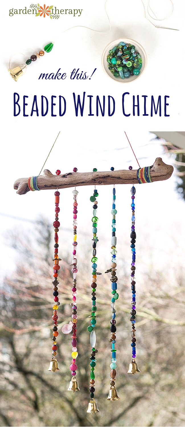 How to make a sparkling bead wind chime with bells