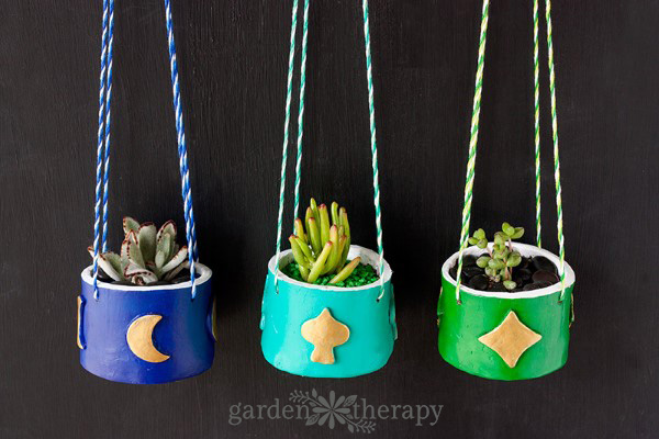 DIY Air Dry Clay Planters