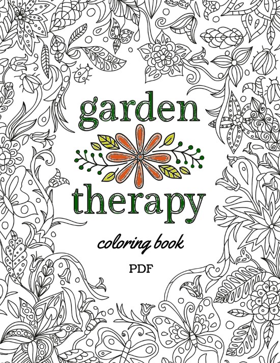 Garden Therapy Coloring Book PDF for download