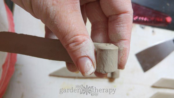 How to Make clay Plant Stakes Step (6)