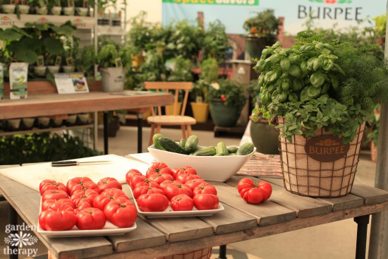 Burpee Home Gardens Display at Spring Trials