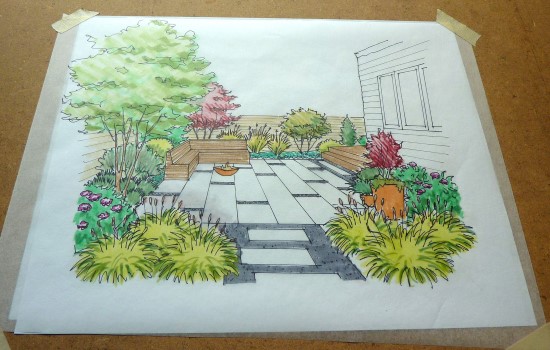 How To Create A Garden Perspective Drawing At Home Step 8 