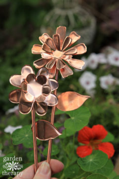 These Copper Garden Art Flowers Will Never Stop Blooming - Garden Therapy