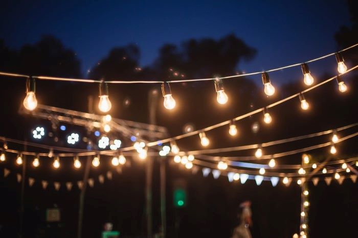 overhead patio lights