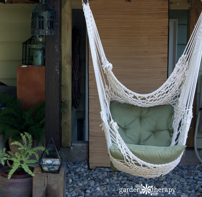 Zen Garden with Hammock Chair