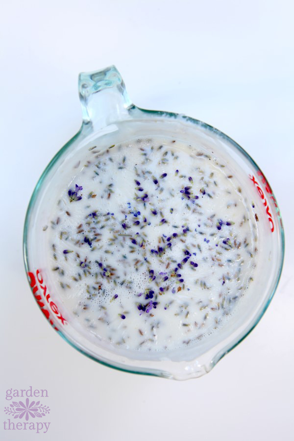 This lavender oatmeal soap is soothing and calming for your skin and, even though it looks complicated, it is incredibly easy to make at home for gifts.