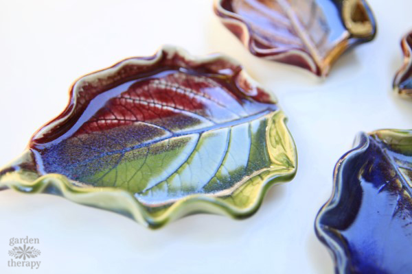 Hydrangea leaf dishes