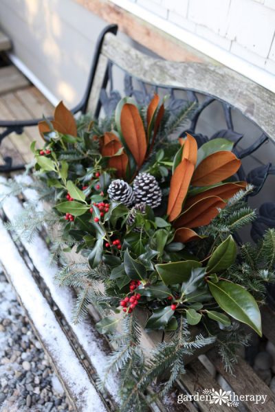 A Holiday Window Box You Can Display Anywhere - Garden Therapy