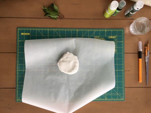 How to make a botanical print clay dish