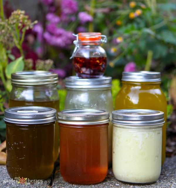 A Variety of Herbal Oils