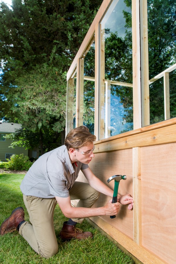 building an old window greenhouse