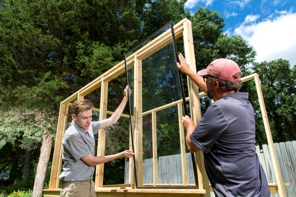 building an old window greenhouse