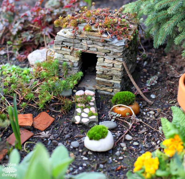 Magical Miniature Garden Stone Fairy House