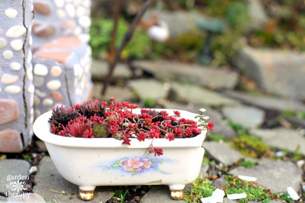 Magical Miniature Gardens (Vintage Bathtub)