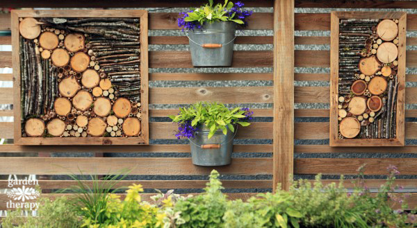 Bug hotel wall art