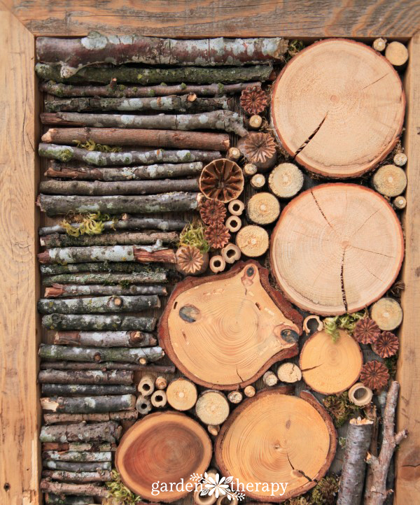 bug hotel fence art